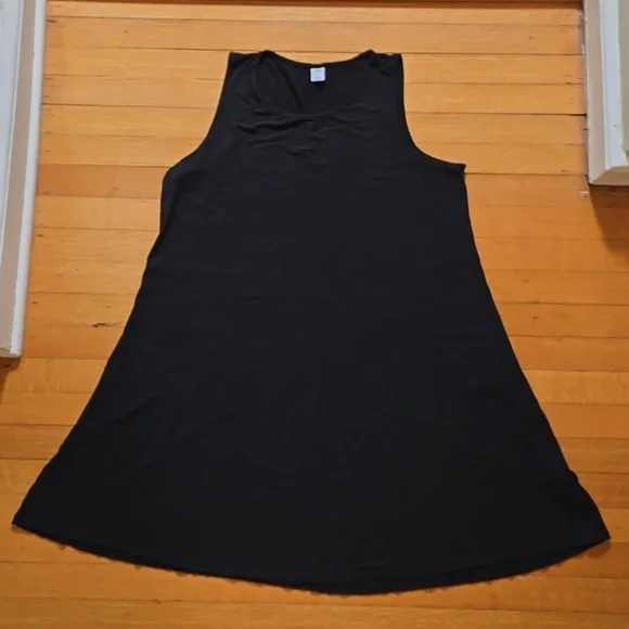 Old Navy | Dresses | Old Navy Sleeveless Jerseyknit Swing Dress Black  Womens L | Poshmark